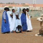 باعة ومواشٍ في سوق الإبل بالعاصمة الموريتانية نواكشوط